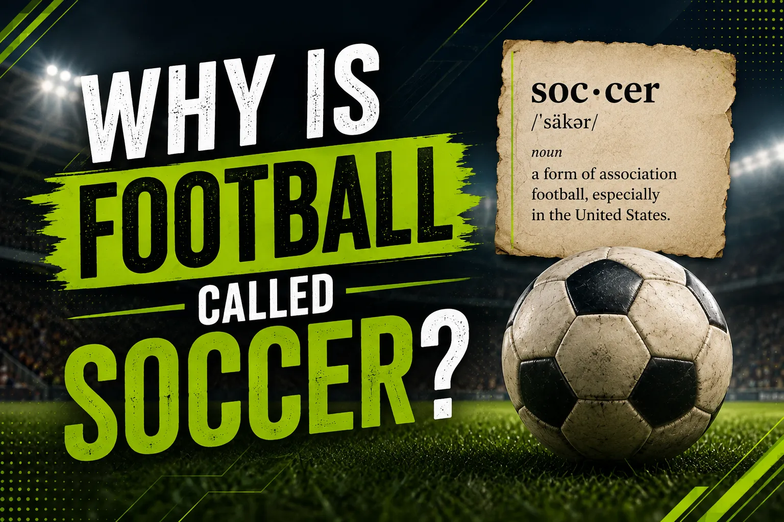 Why Is Football Called Soccer?